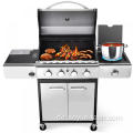 4 Burener Edelstahl BBQ Propance Gasgrill